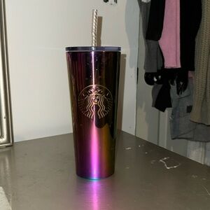 Multicolored stainless steel Starbucks cup